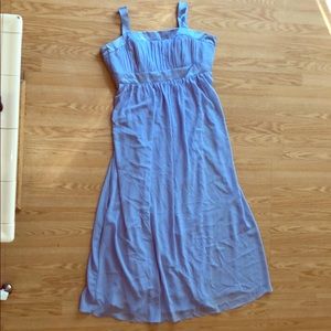 A beautiful periwinkle event dress